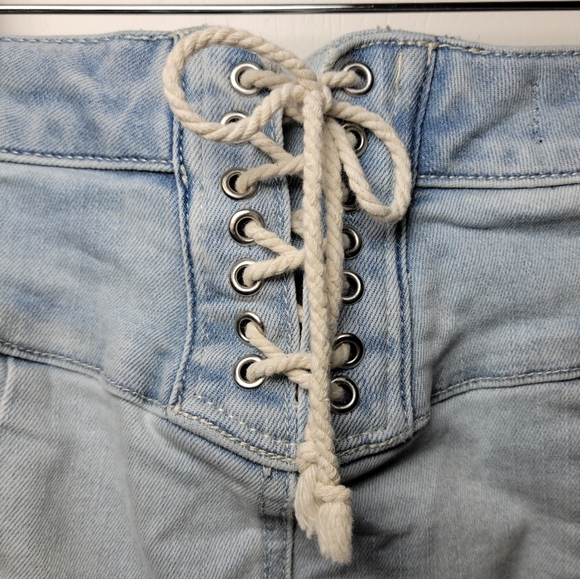 We The Free Free People Crvy High Rise Lace-Up Back Flare Jeans | Size 29 - Picture 10 of 10